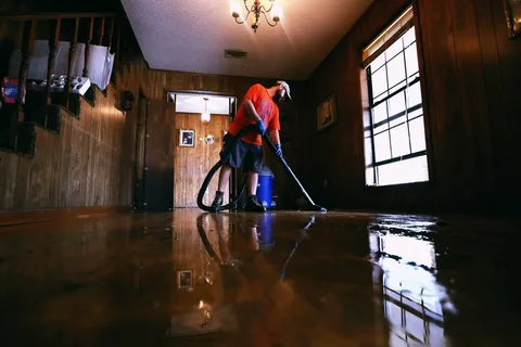 Edmond water damage restoration Edmond project after burst pipe flooding